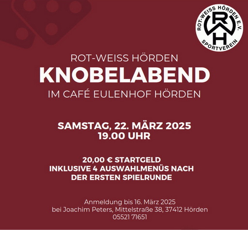 Einladung zum Knobelabend